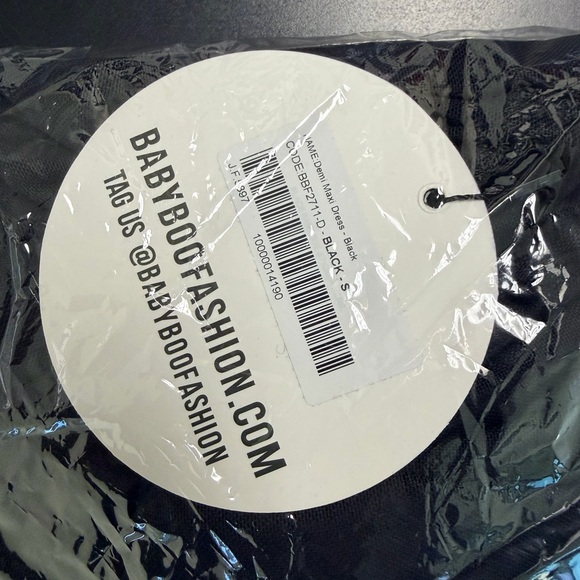 Chic Strapless Black Evening Dress - Picture 5 of 8